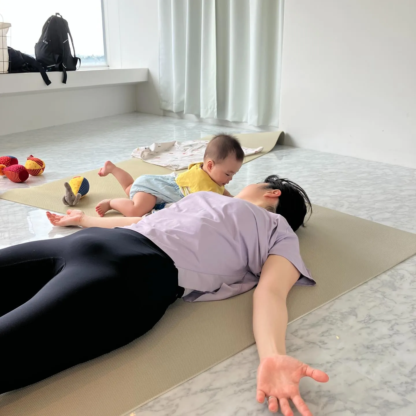 お子様連れヨガ・親子ヨガ😊🌿